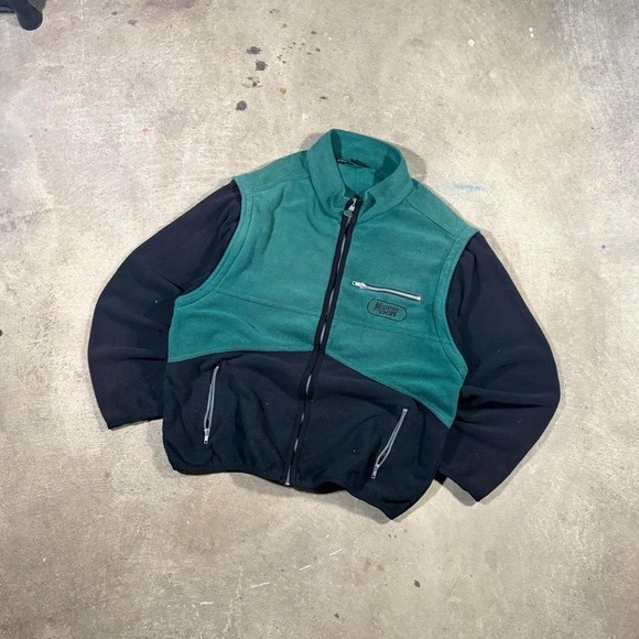 Other - Vintgae 90s Y2K green and black full zip mtn dew fleece sweatshirt